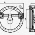 Клапан герметический вентиляционный стальной ИА 01013 ду.200